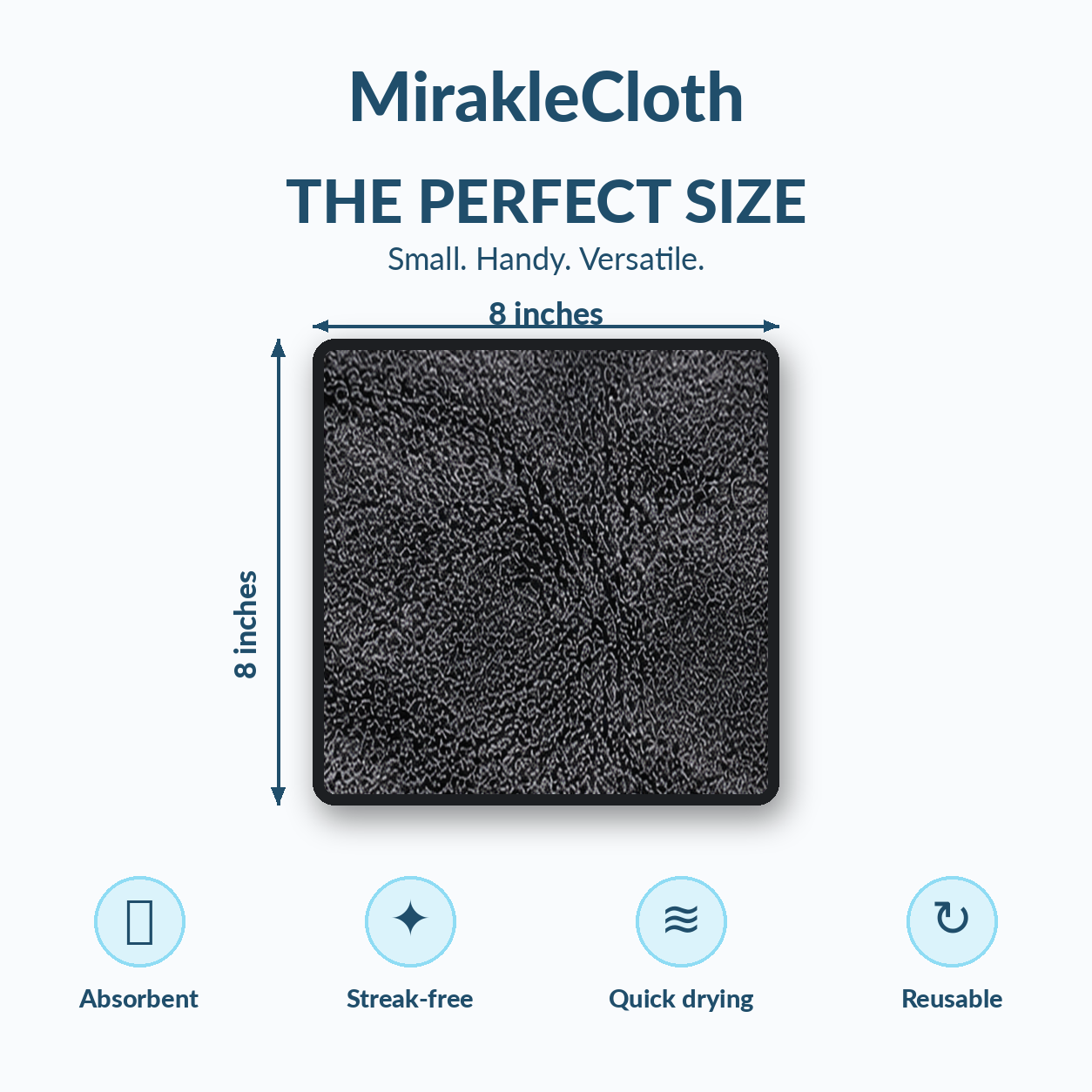Mirakle MINI Cloth™ (8x8inches)