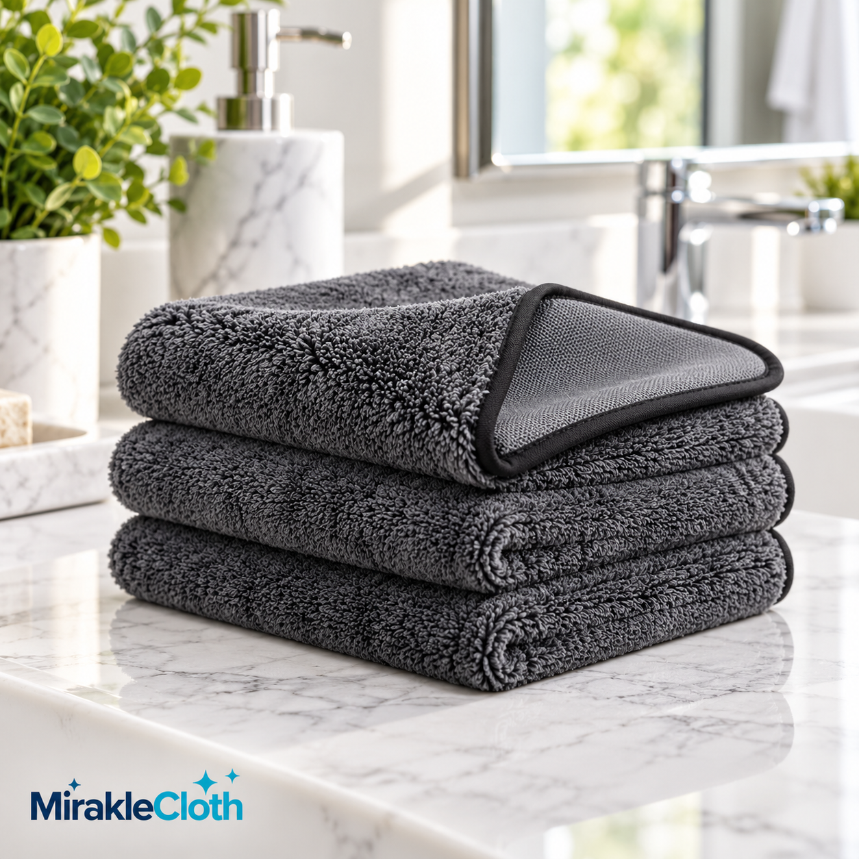 Mirakle Cloth™ – The XXL Streak-Free Cleaning Cloth ((24x16 Inches)
